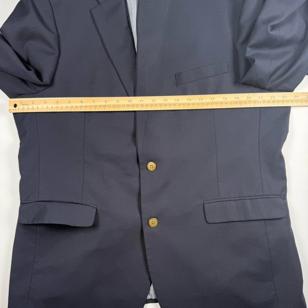 Tommy Hilfiger Men's Navy Blue Wool Blend Sport‎ Coat Jacket Size 44 R